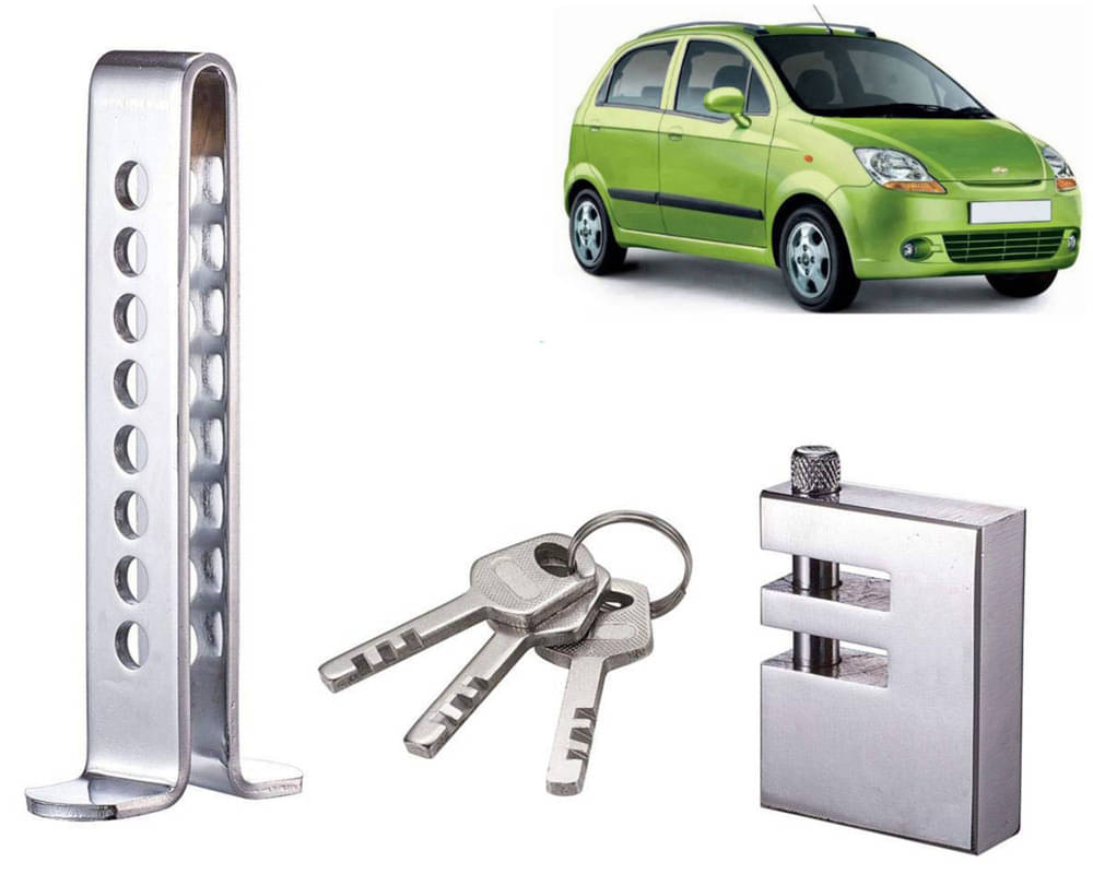 Stainless Steel Pedal Lock Rod or for Car Clutch Brake Throttle Adjustable Anti Theft Security Lock System Spark Stainless Steel Pedal Lock Rod or for Car Clutch Brake Throttle Adjustable Anti Theft Security Lock System Spark