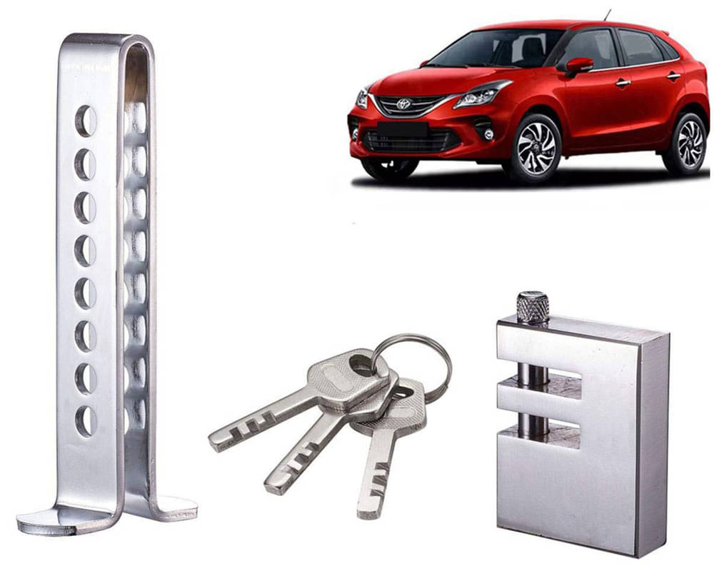 Stainless Steel Pedal Lock Rod or for Car Clutch Brake Throttle Adjustable Anti Theft Security Lock System Glanza Stainless Steel Pedal Lock Rod or for Car Clutch Brake Throttle Adjustable Anti Theft Security Lock System Glanza