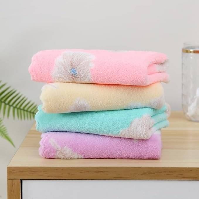     			Suraj Enterprise Microfibre Printed Face Towel 301-350 GSM ( Pack of 10 ) - Multicolor