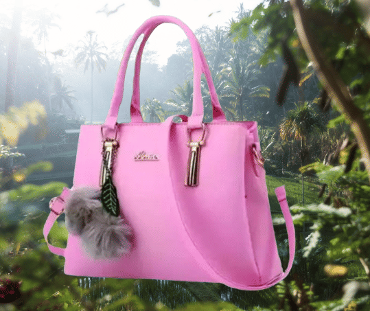     			THE MONAINA CEAPT Shoulder Bag PU Set of 1 ( Pink )