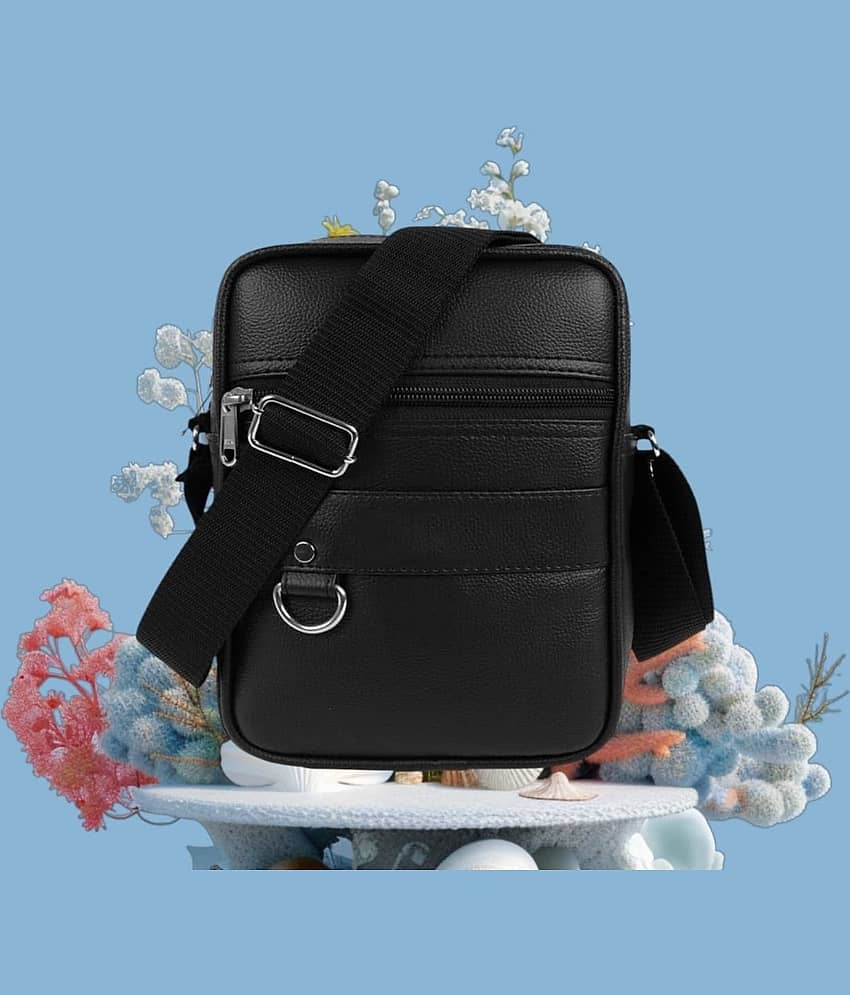 TRANS LUGGAGE Black Solid Messenger Bag - Handbags | Buy online on ZillyBuy