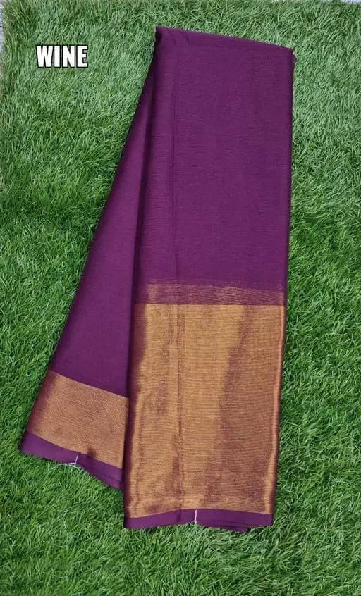 VRAGI Chiffon Embroidered Regular Saree With Unstitched Blouse Piece ( Purple ) VRAGI Chiffon Embroidered Regular Saree With Unstitched Blouse Piece ( Purple )
