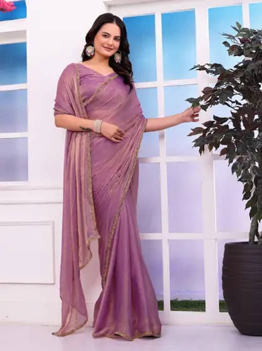 VRAGI Linen Self Design Regular Saree With Unstitched Blouse Piece ( Magenta ) VRAGI Linen Self Design Regular Saree With Unstitched Blouse Piece ( Magenta )
