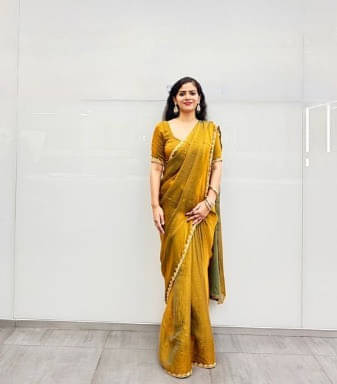 VRAGI Silk Embroidered Regular Saree With Unstitched Blouse Piece ( Gold ) VRAGI Silk Embroidered Regular Saree With Unstitched Blouse Piece ( Gold )