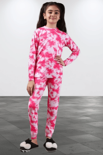     			WESEVE Pack of 2 Girls Cotton Blend T-shirt & Pants ( Pink )