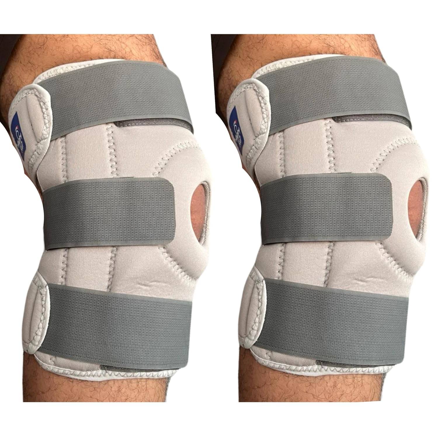     			Witzion Unisex ACL Knee Braces Pair of 1 Grey ( Free Size - Size )