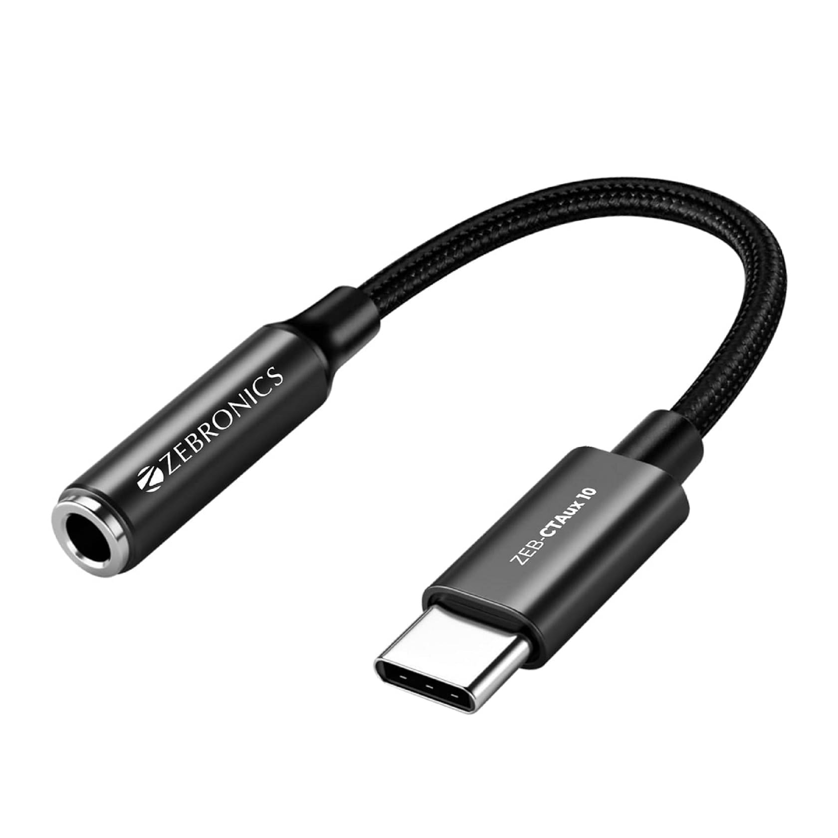     			ZEBRONICS CTAux10 Type C to 3.5mm Converter,