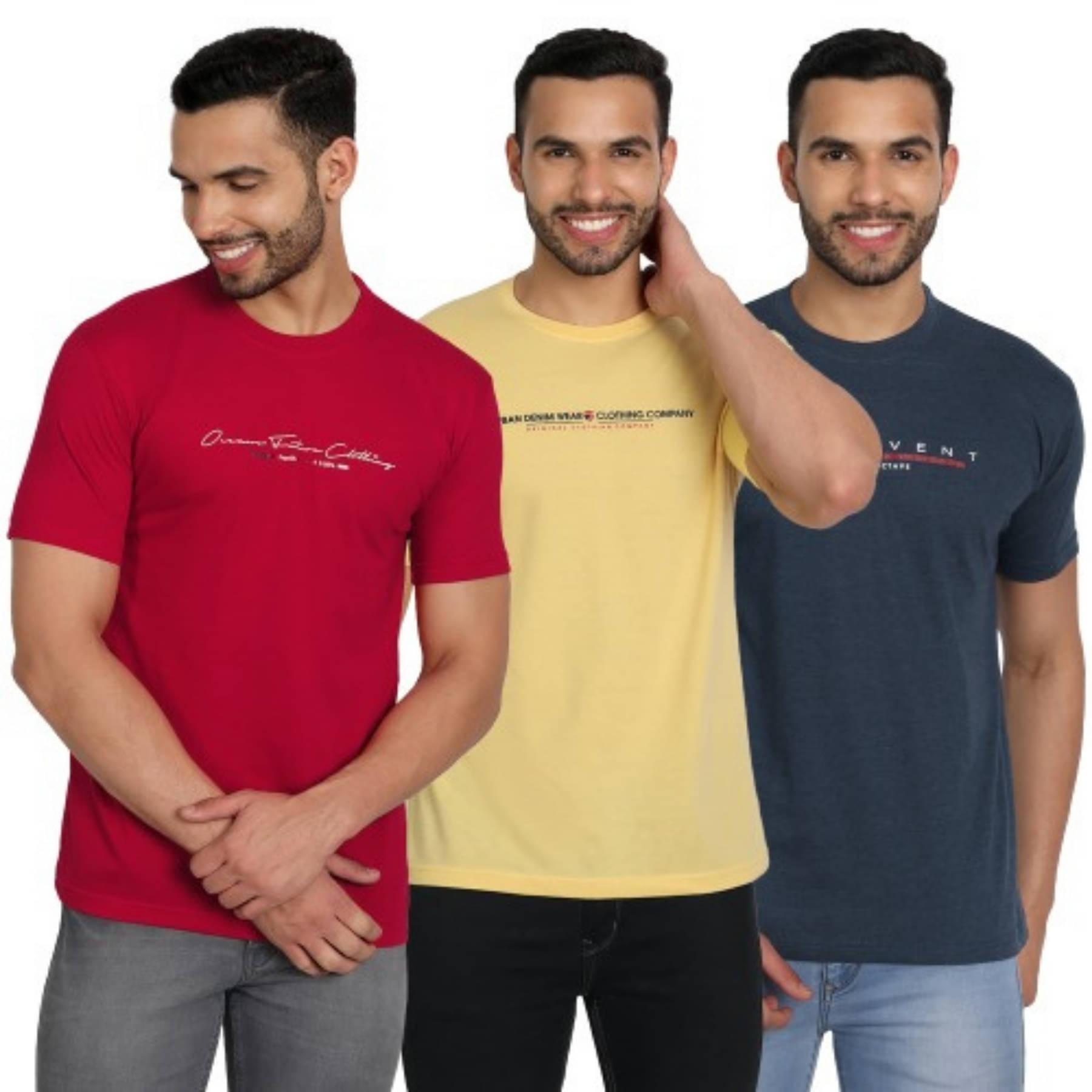 ZEFFORA Men Cotton Blend Regular Fit Printed T-Shirt ( Multicolor7 ) ZEFFORA Men Cotton Blend Regular Fit Printed T-Shirt ( Multicolor7 )
