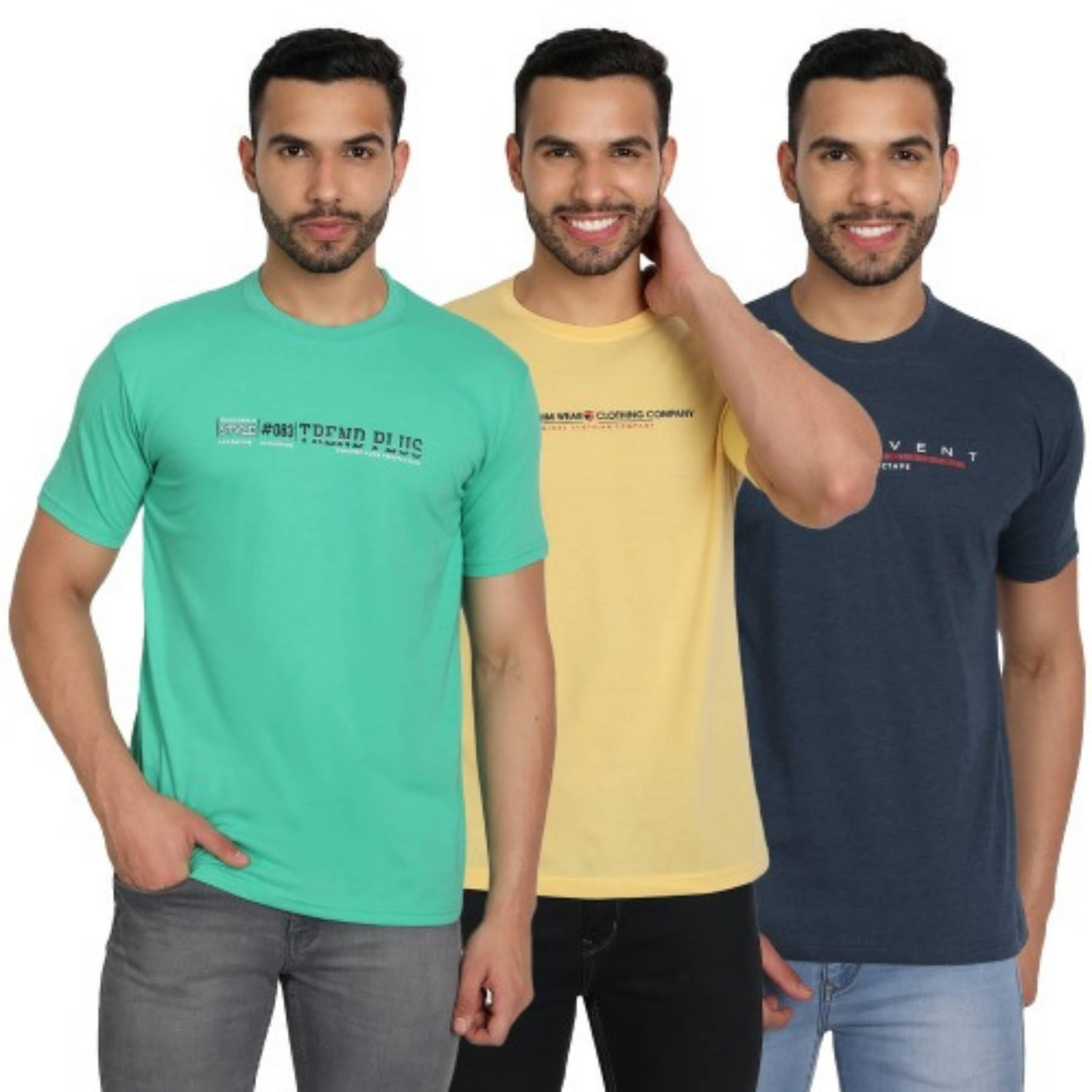     			ZEFFORA Men Cotton Blend Regular Fit Printed T-Shirt ( Multicolor6 )