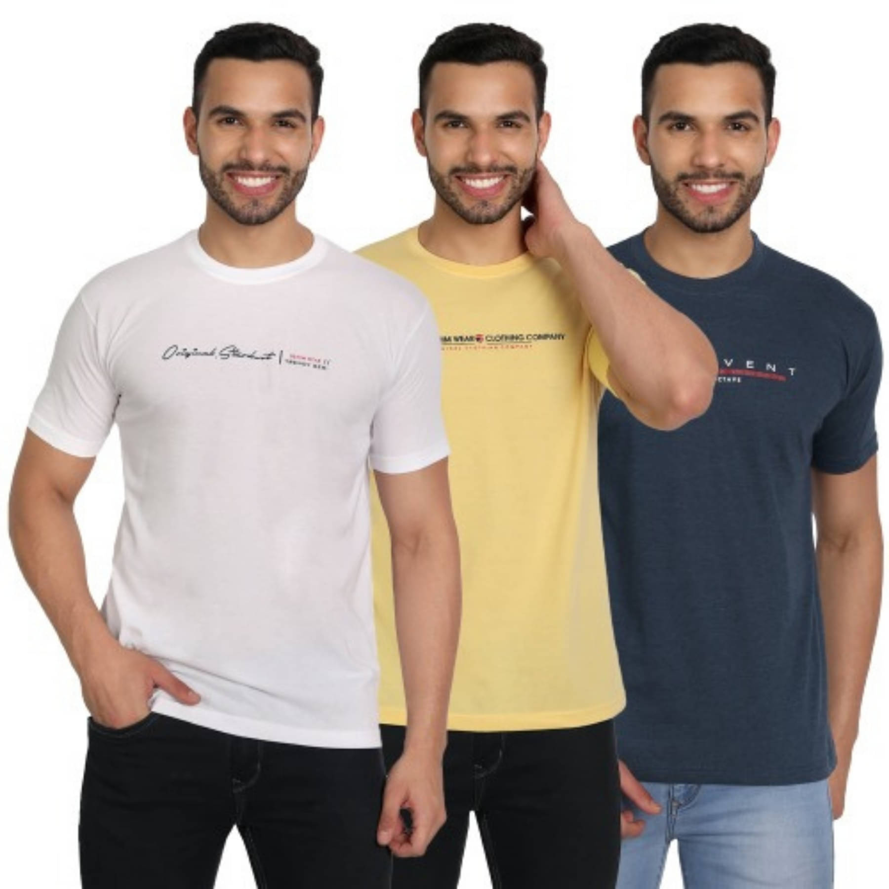 ZEFFORA Men Cotton Blend Regular Fit Printed T-Shirt ( Multicolor10 ) ZEFFORA Men Cotton Blend Regular Fit Printed T-Shirt ( Multicolor10 )