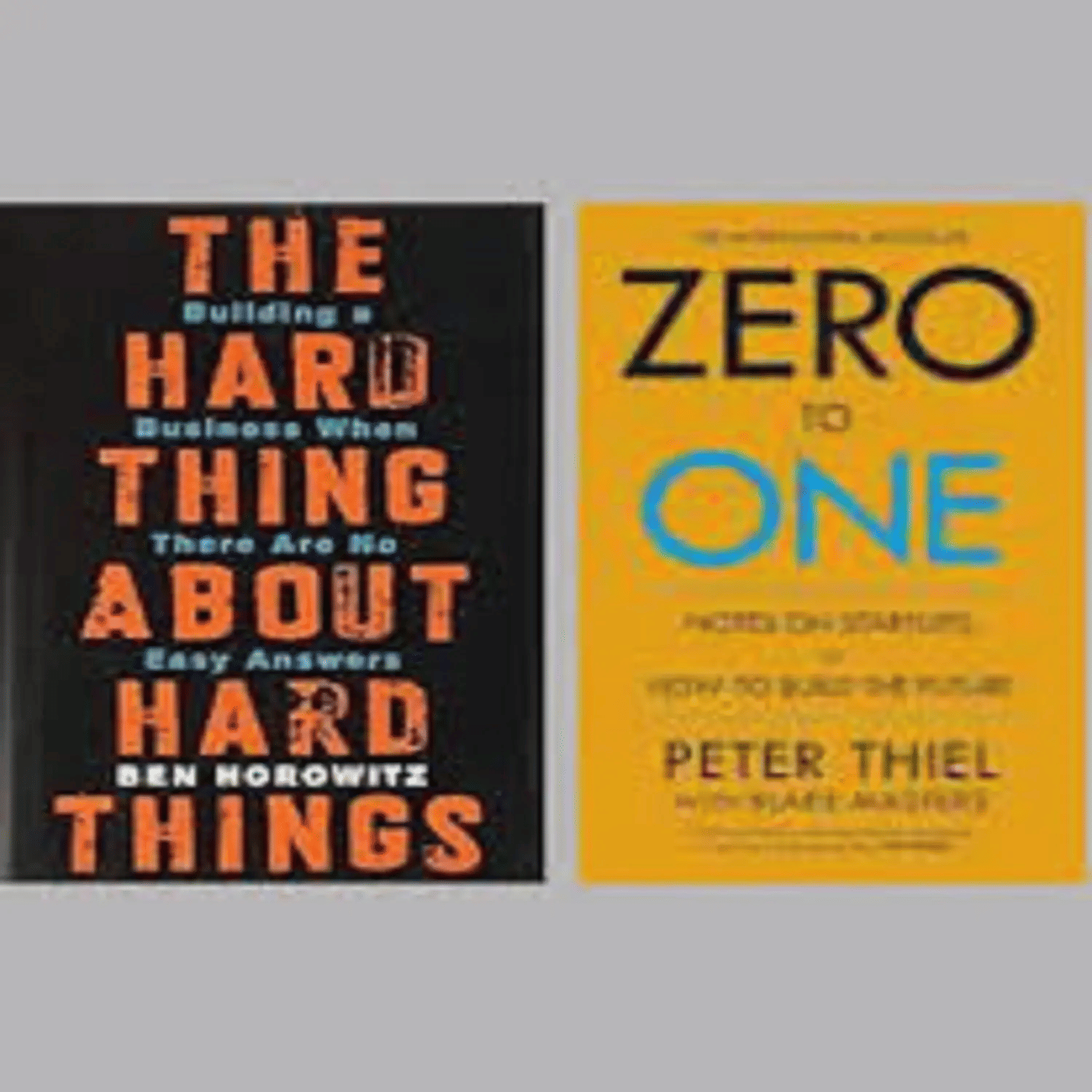     			Zero To One & The Hard Thing about Hard Thing By Ben Horowitz & other
