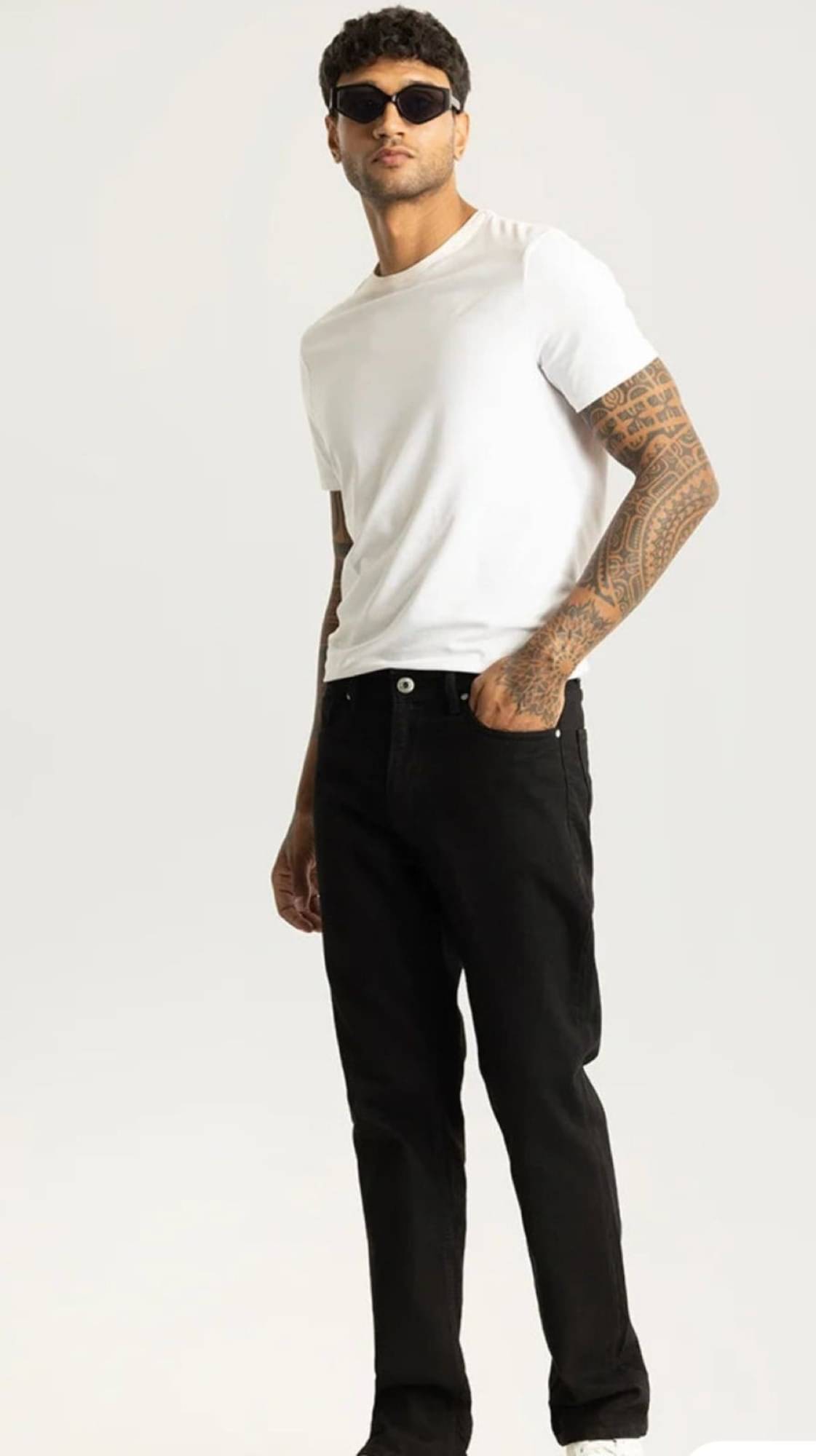 AD Fashion Clean Look Men's Jeans - Black ( Pack of 1 ) AD Fashion Clean Look Men's Jeans - Black ( Pack of 1 )