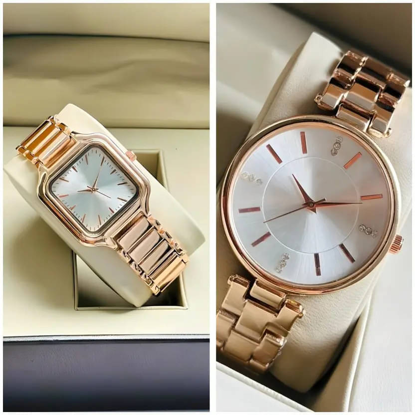     			AKS Rose Gold Metal Analog Womens Watch