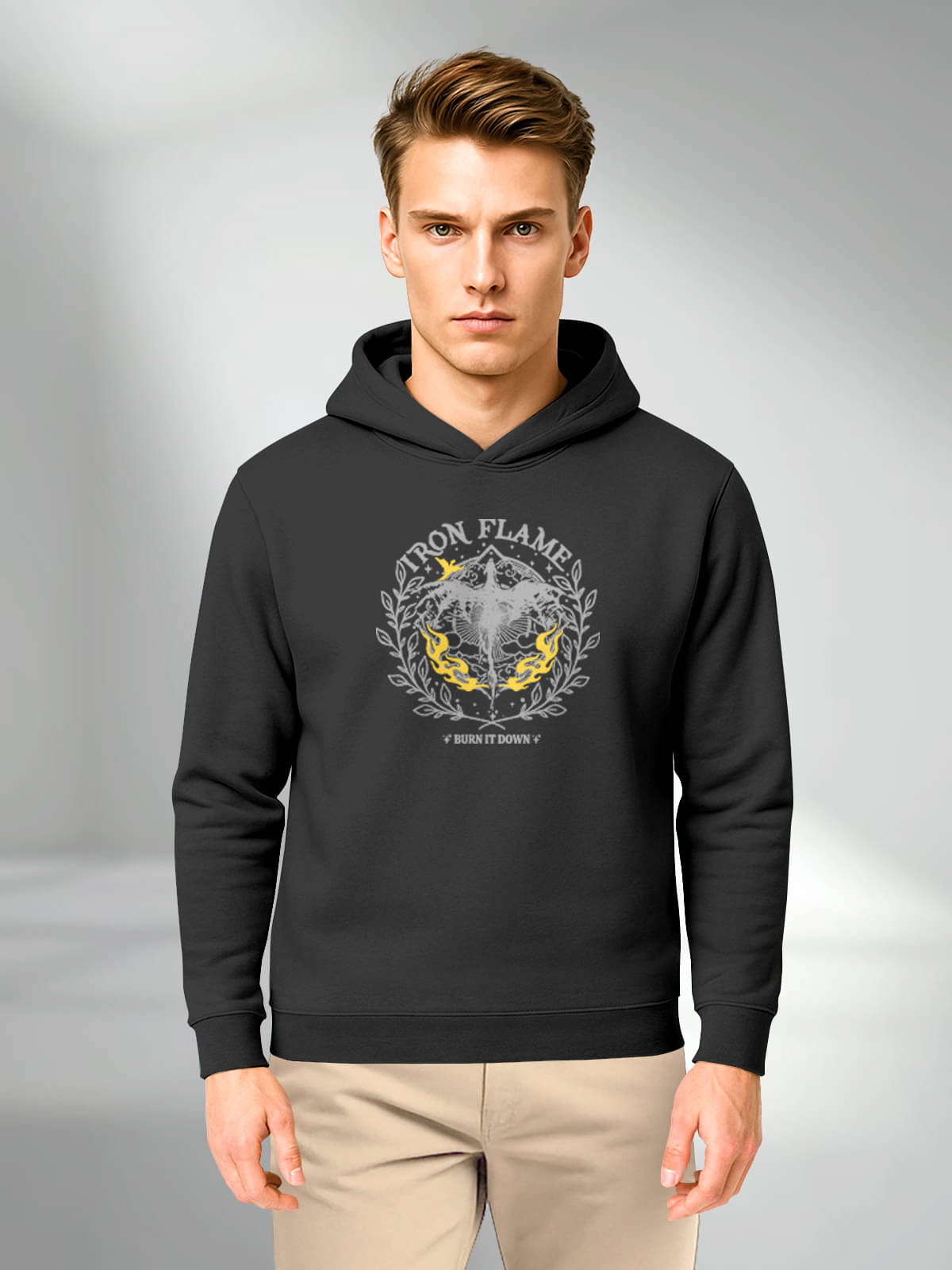 BULLMER Cotton Blend Hooded Men's Sweatshirt - Black ( Pack of 1 ) BULLMER Cotton Blend Hooded Men's Sweatshirt - Black ( Pack of 1 )