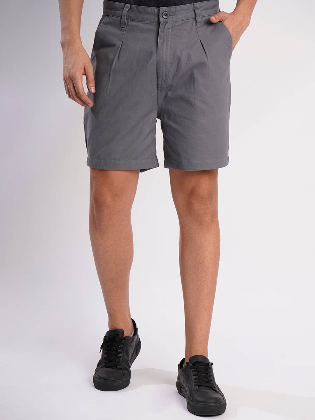 Bene Kleed Grey Cotton Men's Shorts ( Pack of 1 ) - Shorts | Buy online on ZillyBuy