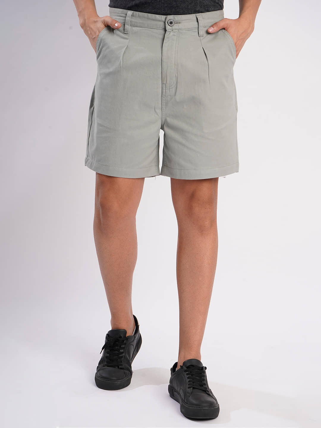 Bene Kleed Grey Cotton Men's Shorts ( Pack of 1 ) - Shorts | Buy online on ZillyBuy