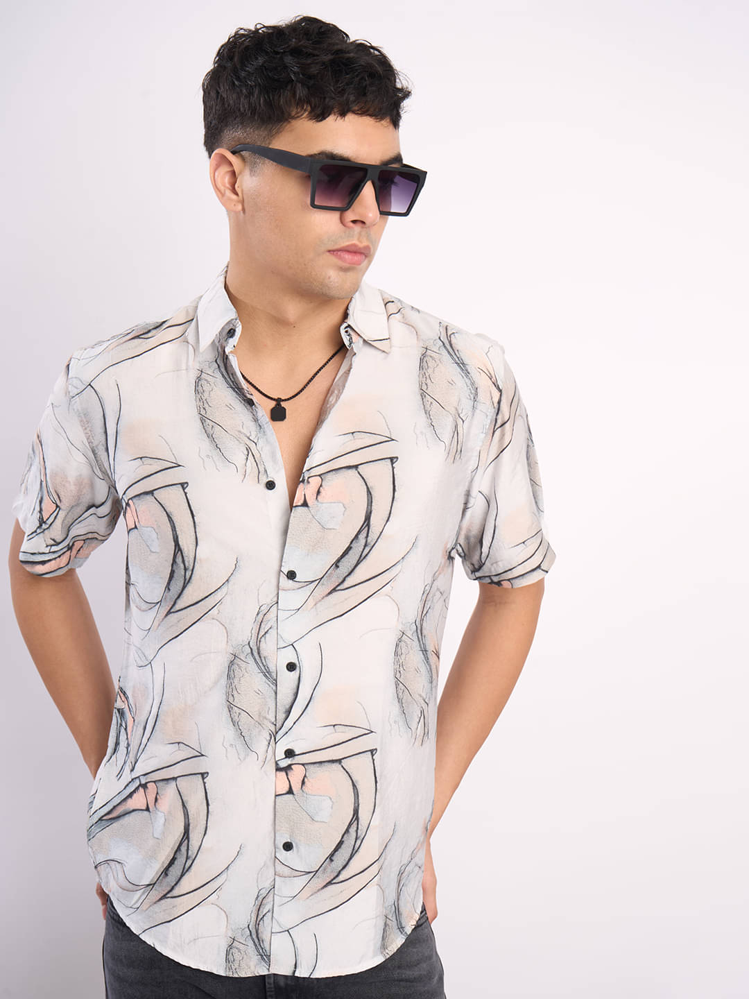 Bene Kleed Rayon Regular Fit Printed Full Sleeves Men's Casual Shirt - Multi ( Pack of 1 ) Bene Kleed Rayon Regular Fit Printed Full Sleeves Men's Casual Shirt - Multi ( Pack of 1 )