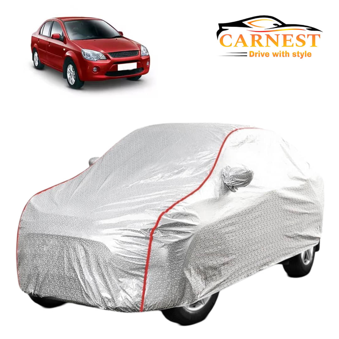    			CARNEST Car Body Cover for Ford Ikon [2003-2009] With Mirror Pocket ( Pack of 1 ) , Silver