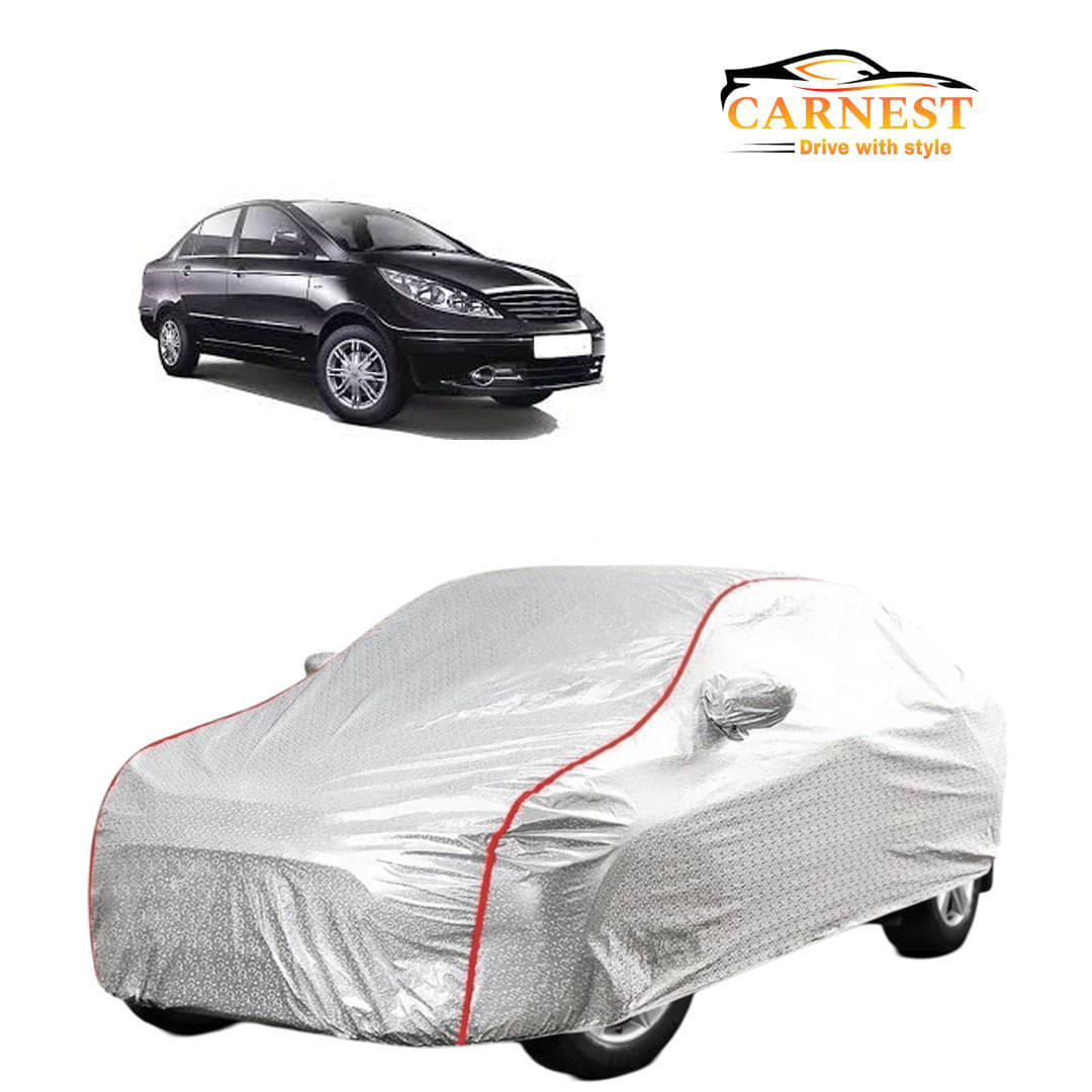     			CARNEST Car Body Cover for Tata Manza With Mirror Pocket ( Pack of 1 ) , Silver