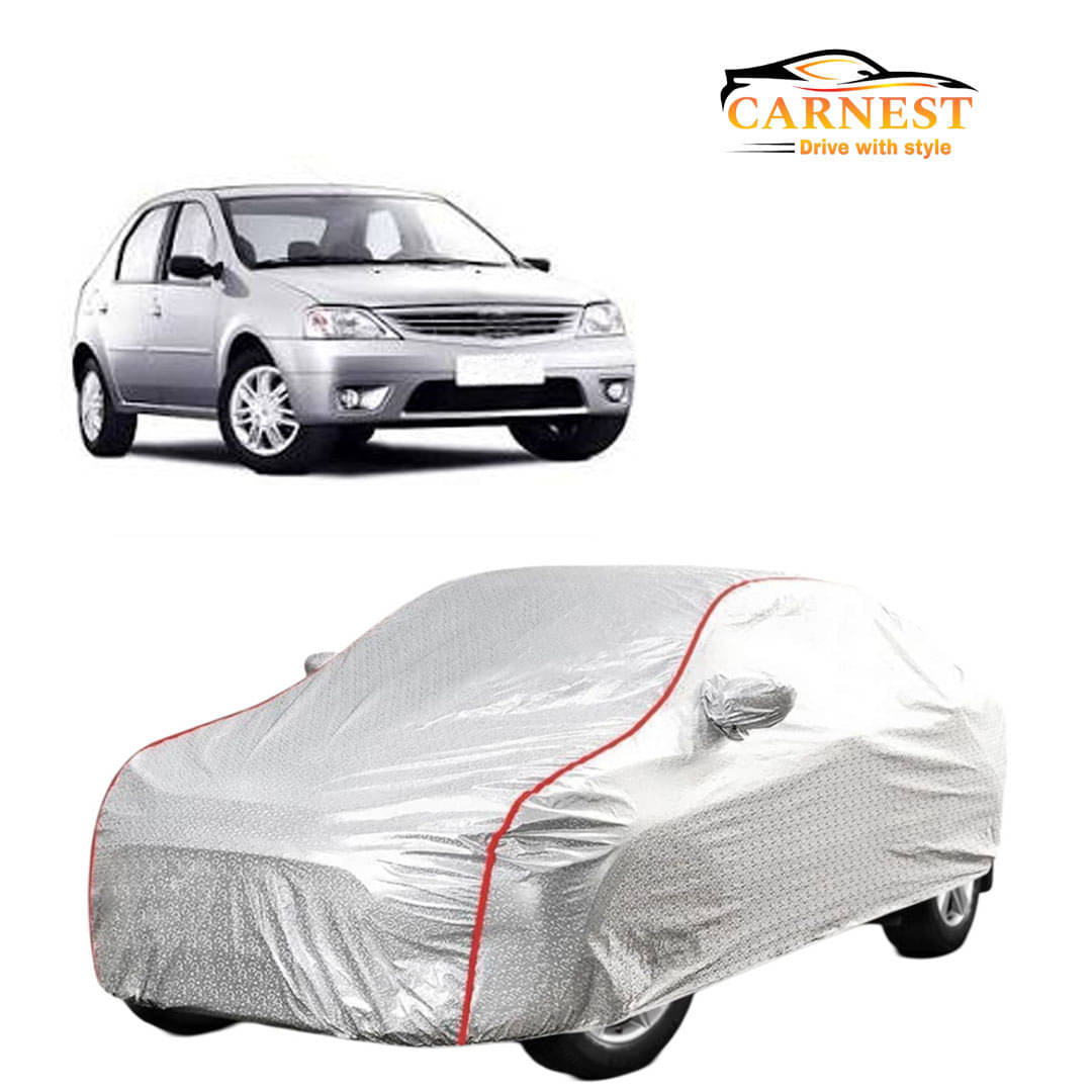    			CARNEST Car Body Cover for Mahindra Logan With Mirror Pocket ( Pack of 1 ) , Silver