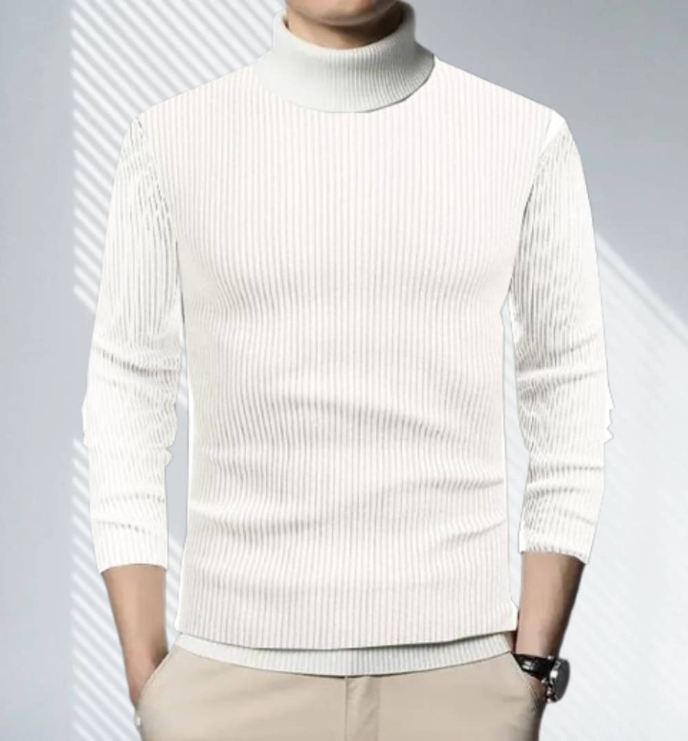     			CAT BUNNY Woollen High Neck Men's Sweatshirt - White ( Pack of 1 )