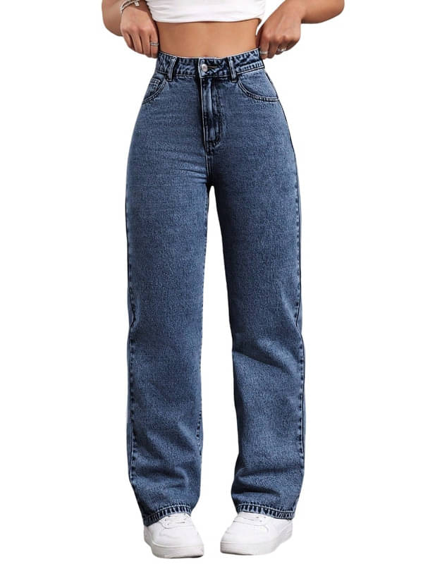     			CHALODIA Women's Regular Fit High-Rise Jeans ( InkBlue )