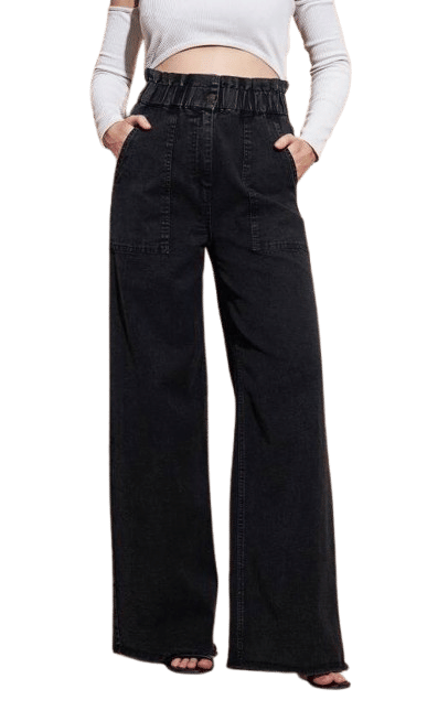     			CHALODIA Women's Regular Fit High-Rise Jeans ( Black )