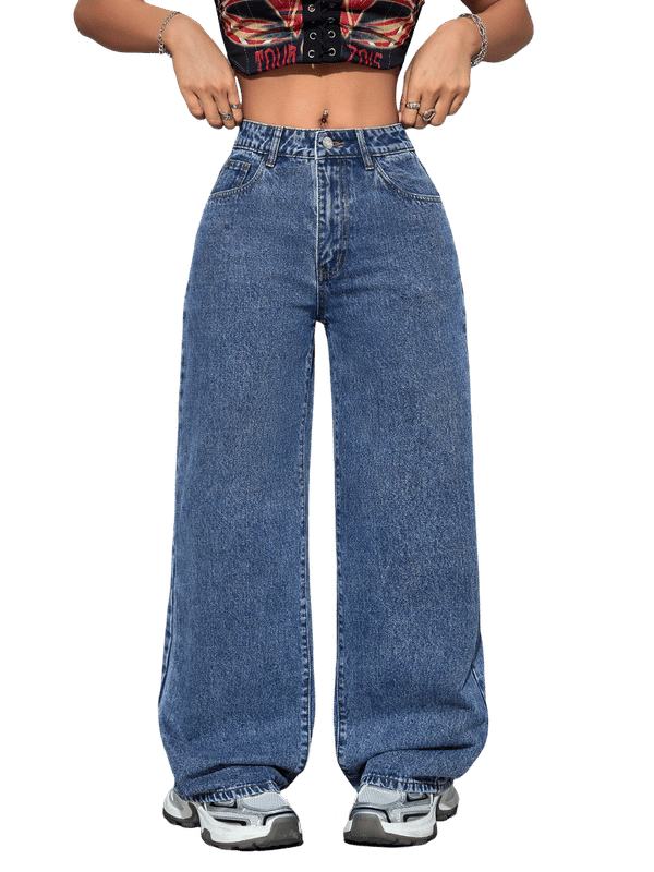     			CHALODIA Women's Regular Fit High-Rise Jeans ( Ice Blue )