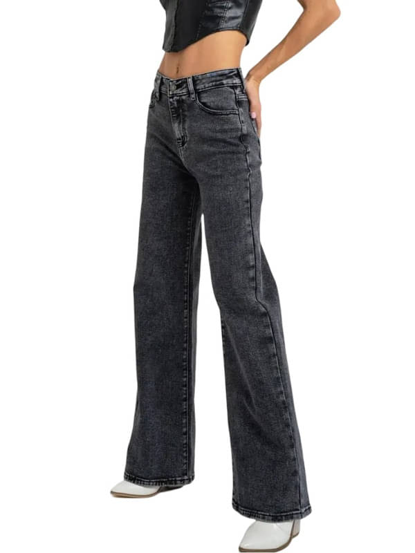     			CHALODIA Women's Relaxed Fit High-Rise Jeans ( Black )