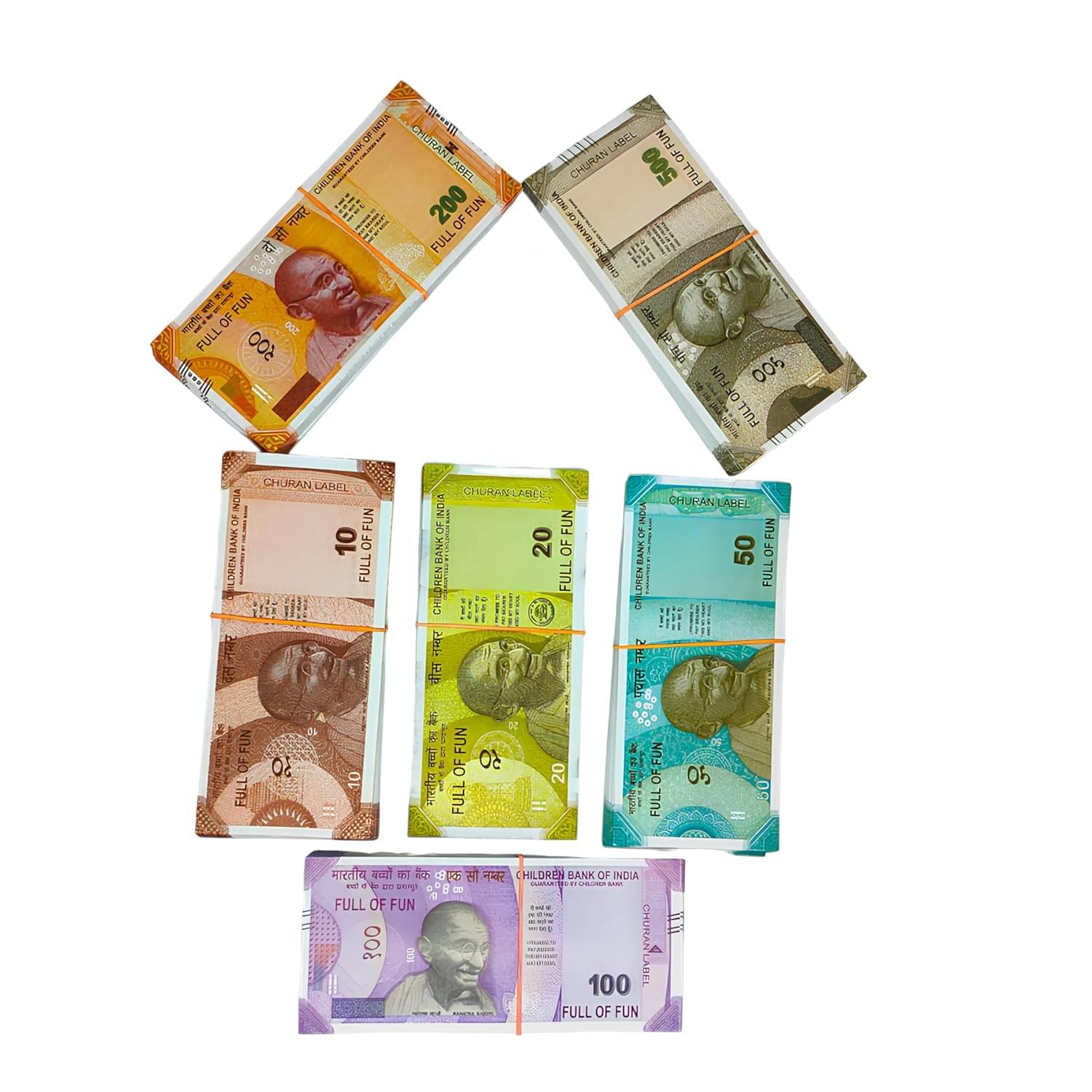     			Combo Pack (11*6= 66 Notes) ( 10,20,50,100,200,500 Notes)Fake Indian Currency_noti161