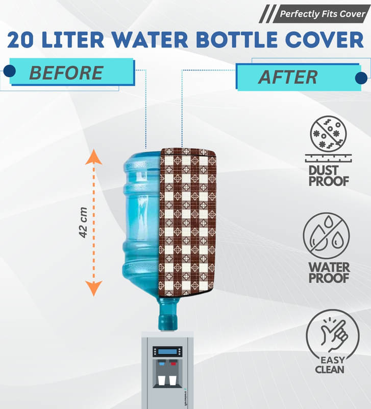 Crosia Craft Single PVC Brown Water Bottle Cover Crosia Craft Single PVC Brown Water Bottle Cover
