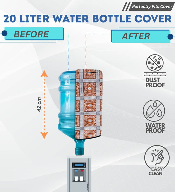 Crosia Craft Single PVC Brown Water Bottle Cover Crosia Craft Single PVC Brown Water Bottle Cover