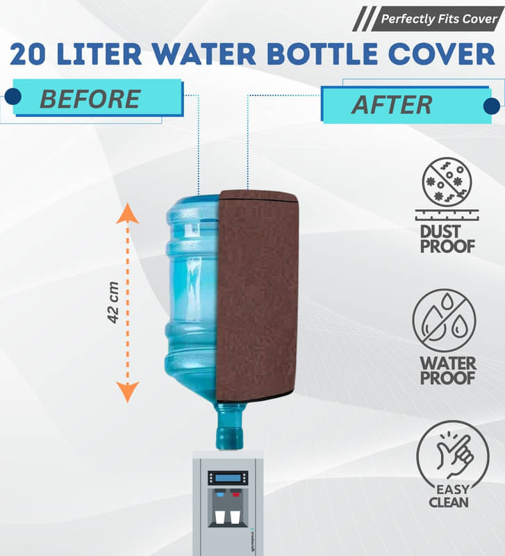 Crosia Craft Single PVC Brown Water Bottle Cover Crosia Craft Single PVC Brown Water Bottle Cover