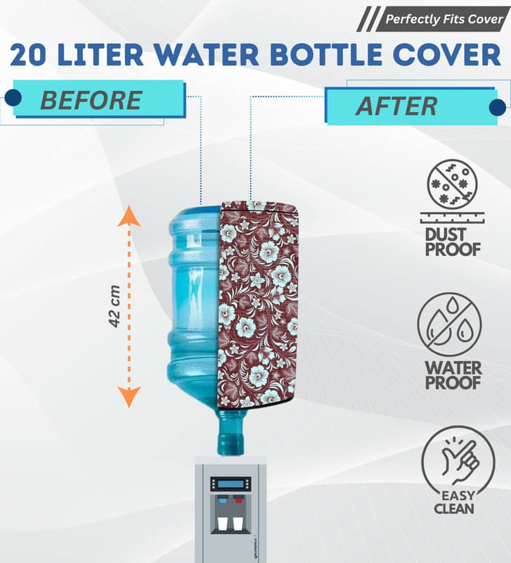 Crosia Craft Single PVC Brown Water Bottle Cover Crosia Craft Single PVC Brown Water Bottle Cover