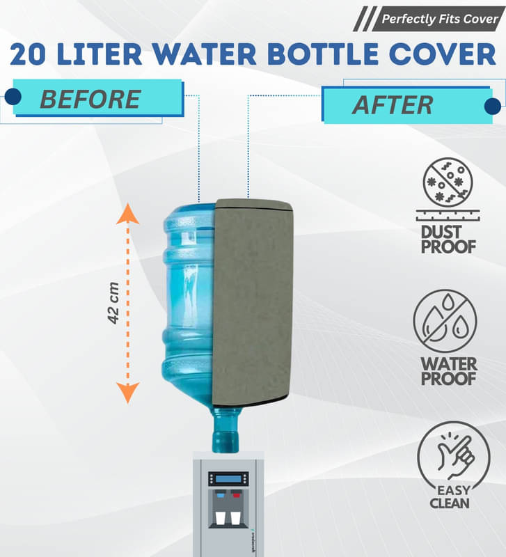 Crosia Craft Single PVC Gray Water Bottle Cover Crosia Craft Single PVC Gray Water Bottle Cover