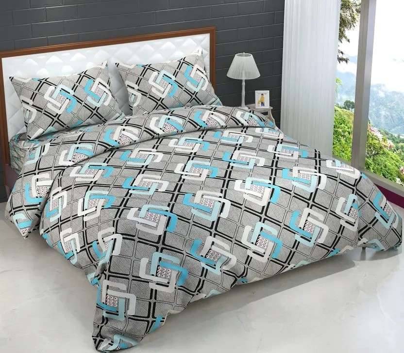 DOMES FAB Glace Cotton 1 Double Bedsheet with 2 Pillow Covers ( Grey ) DOMES FAB Glace Cotton 1 Double Bedsheet with 2 Pillow Covers ( Grey )