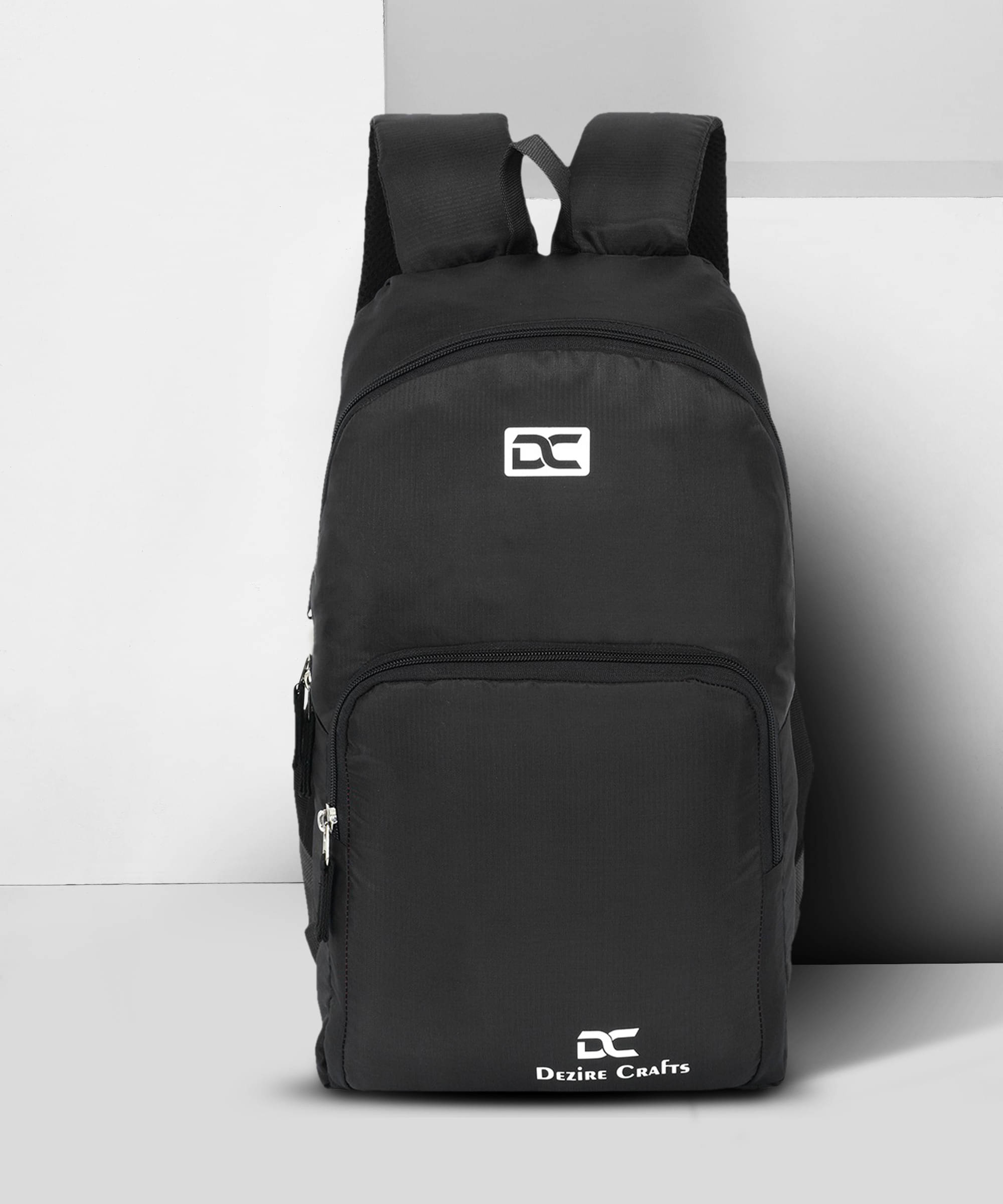     			Dezire Crafts 10 Ltrs Polyester Backpack *For Men & Women ( Black )
