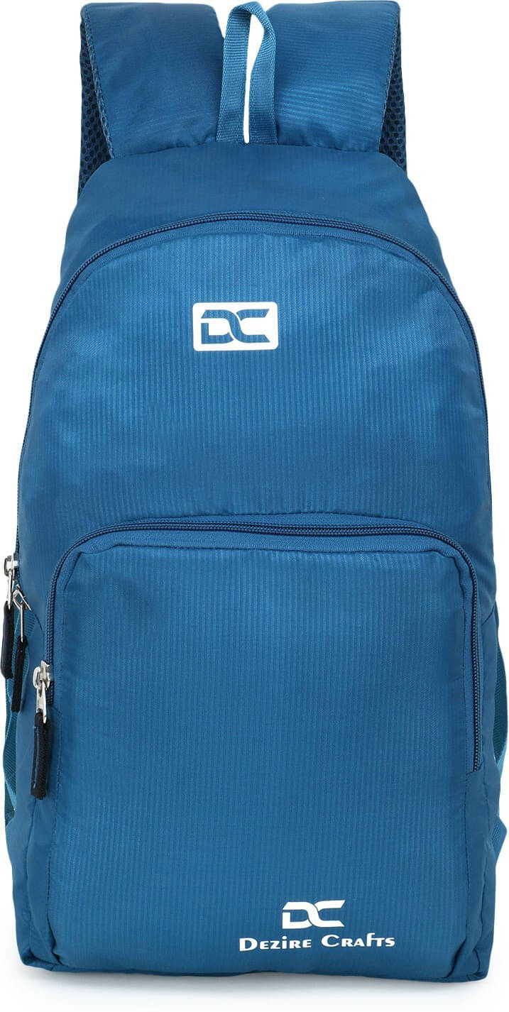     			Dezire Crafts 16 Ltrs Polyester Backpack *For Boys & Girls ( Blue )