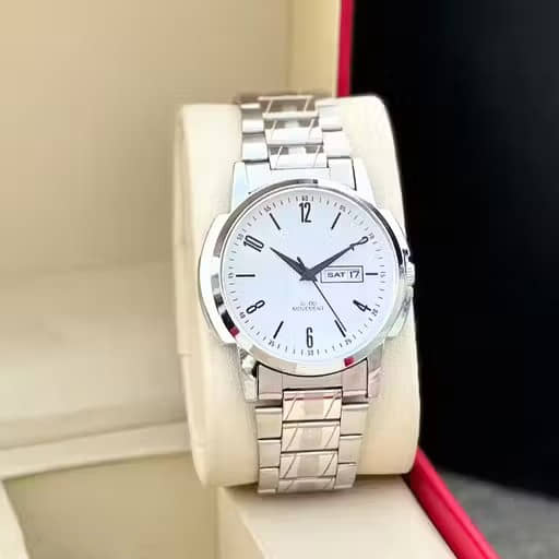 EEWHI Silver Stainless Steel Analog Men's Watch