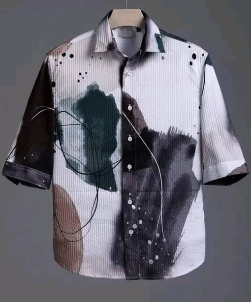 ETSY Cotton Blend Regular Fit Printed Half Sleeves Men's Casual Shirt - Black ( Pack of 1 ) ETSY Cotton Blend Regular Fit Printed Half Sleeves Men's Casual Shirt - Black ( Pack of 1 )