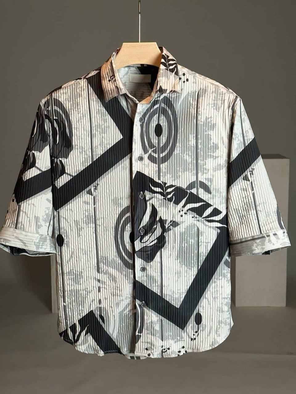 ETSY Cotton Flex Regular Fit Dyed Half Sleeves Men's Casual Shirt - White ( Pack of 1 ) ETSY Cotton Flex Regular Fit Dyed Half Sleeves Men's Casual Shirt - White ( Pack of 1 )
