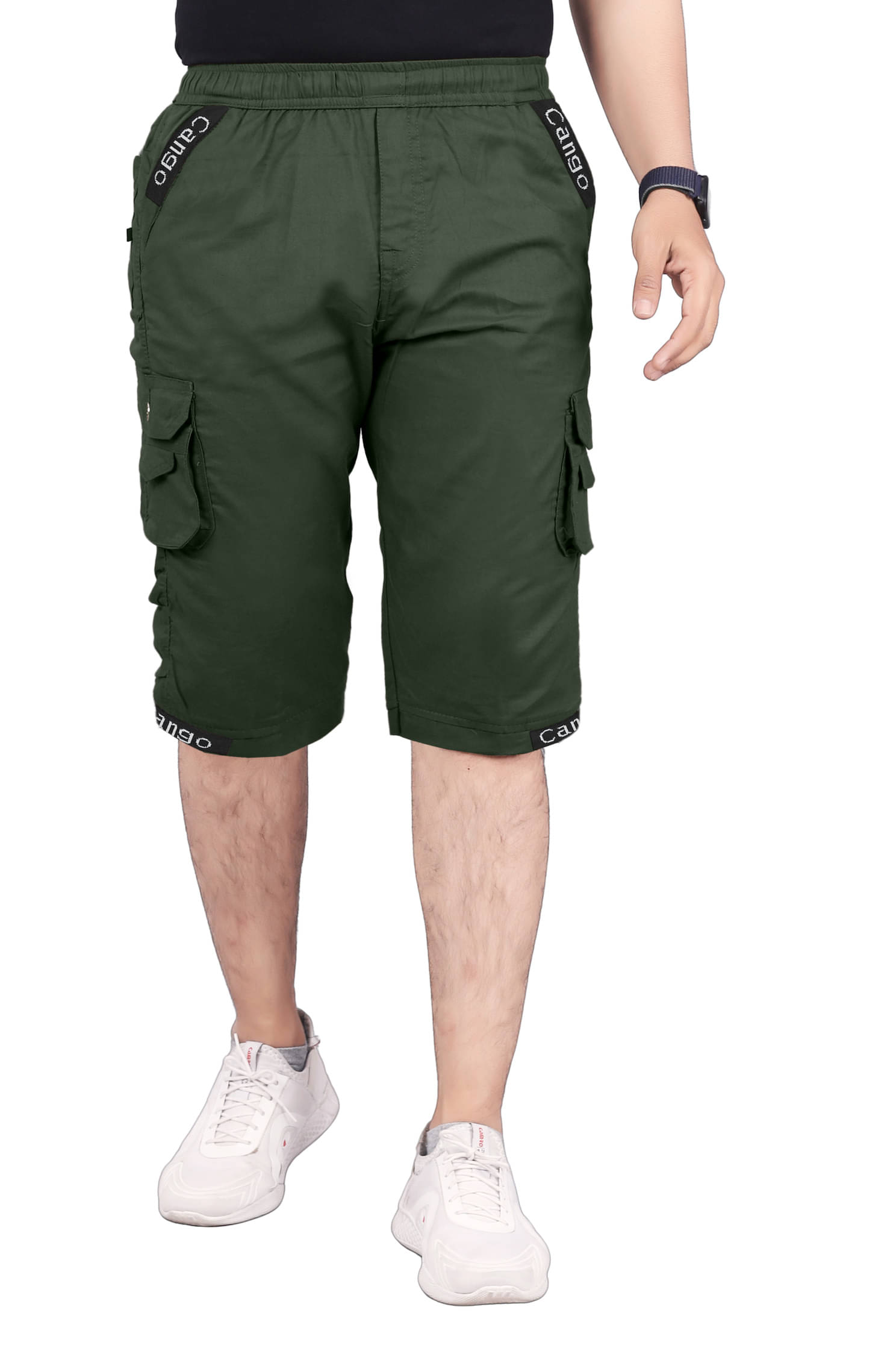 Ethnic trove Green Cotton Blend Men's Three-Fourths ( Pack of 1 ) Ethnic trove Green Cotton Blend Men's Three-Fourths ( Pack of 1 )