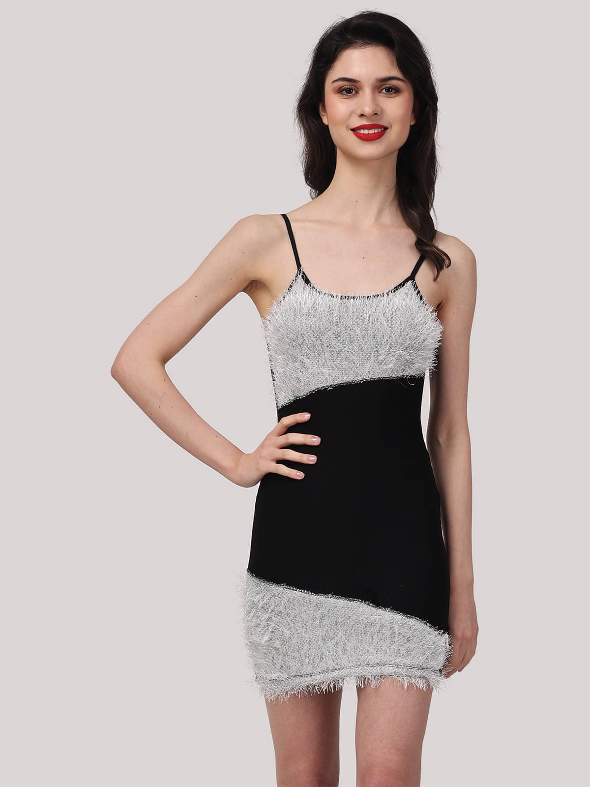 Finian Women Viscose Self Design Bodycon Dress ( Multicolor 2 ) Finian Women Viscose Self Design Bodycon Dress ( Multicolor 2 )