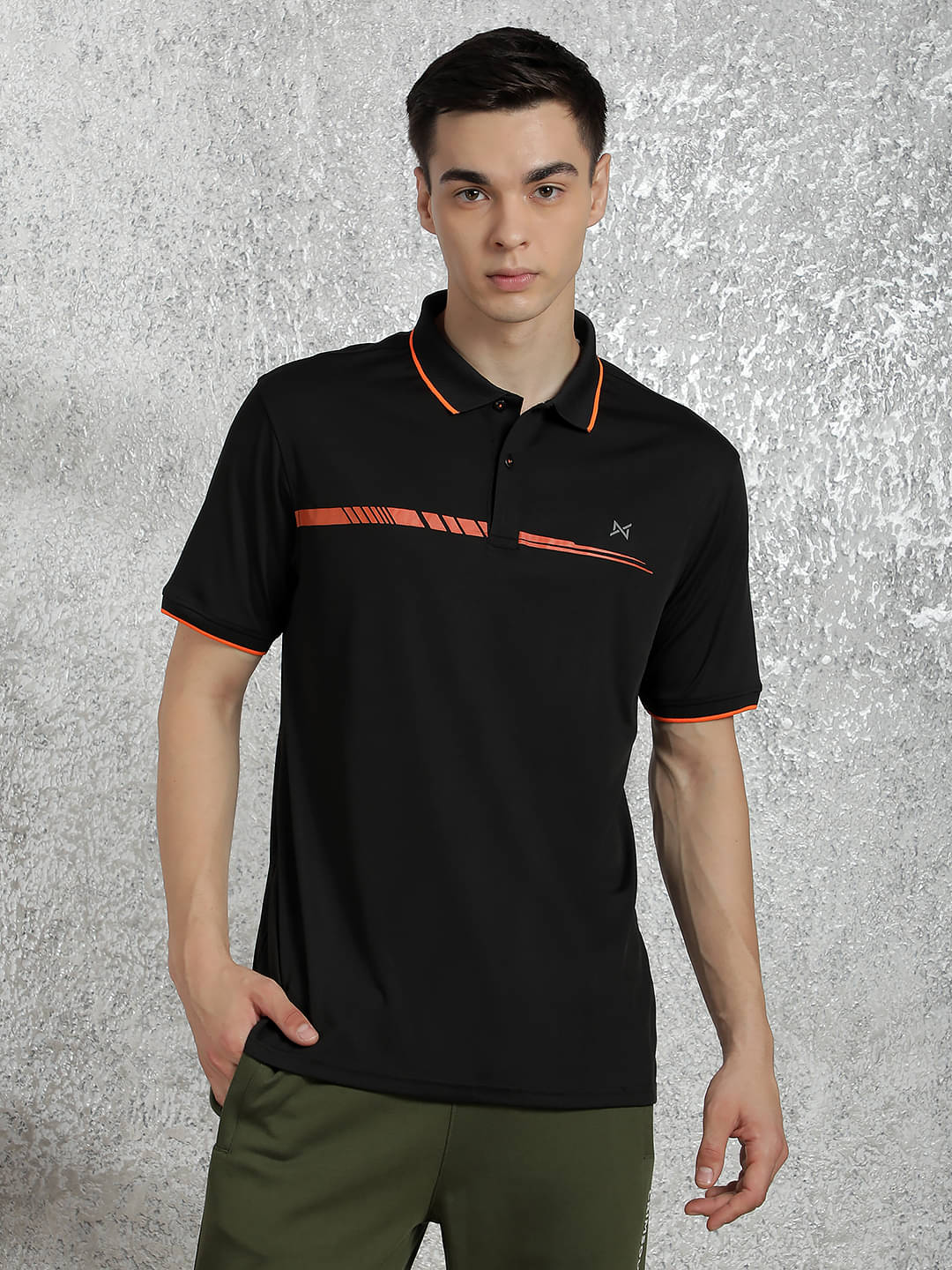 Force NXT Black Polyester Regular Fit Men's Sports Polo T-Shirt ( Pack of 1 ) Force NXT Black Polyester Regular Fit Men's Sports Polo T-Shirt ( Pack of 1 )