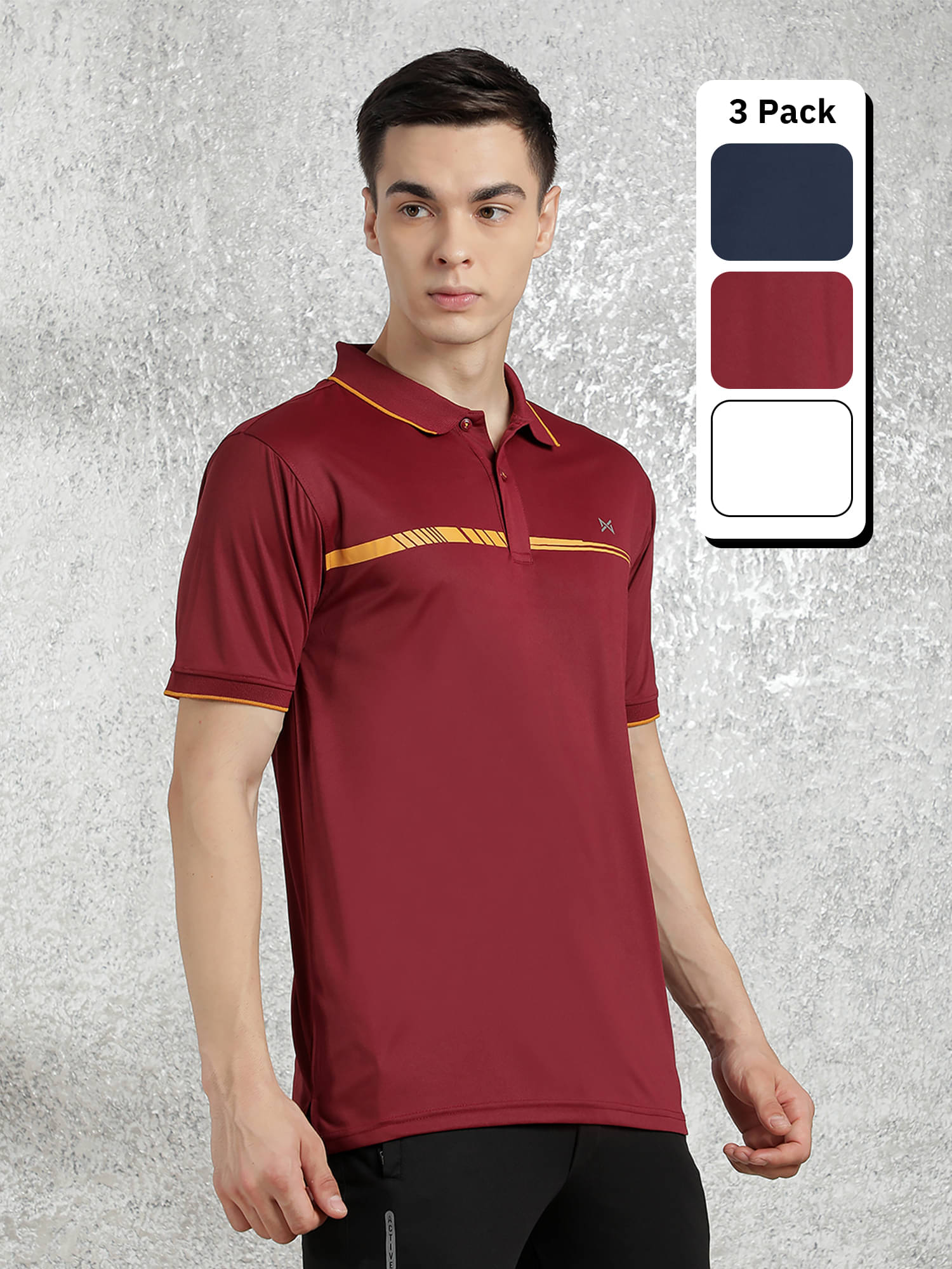 Force NXT Multicolor Polyester Regular Fit Men's Sports Polo T-Shirt ( Pack of 3 )     			Force NXT Multicolor Polyester Regular Fit Men's Sports Polo T-Shirt ( Pack of 3 )
