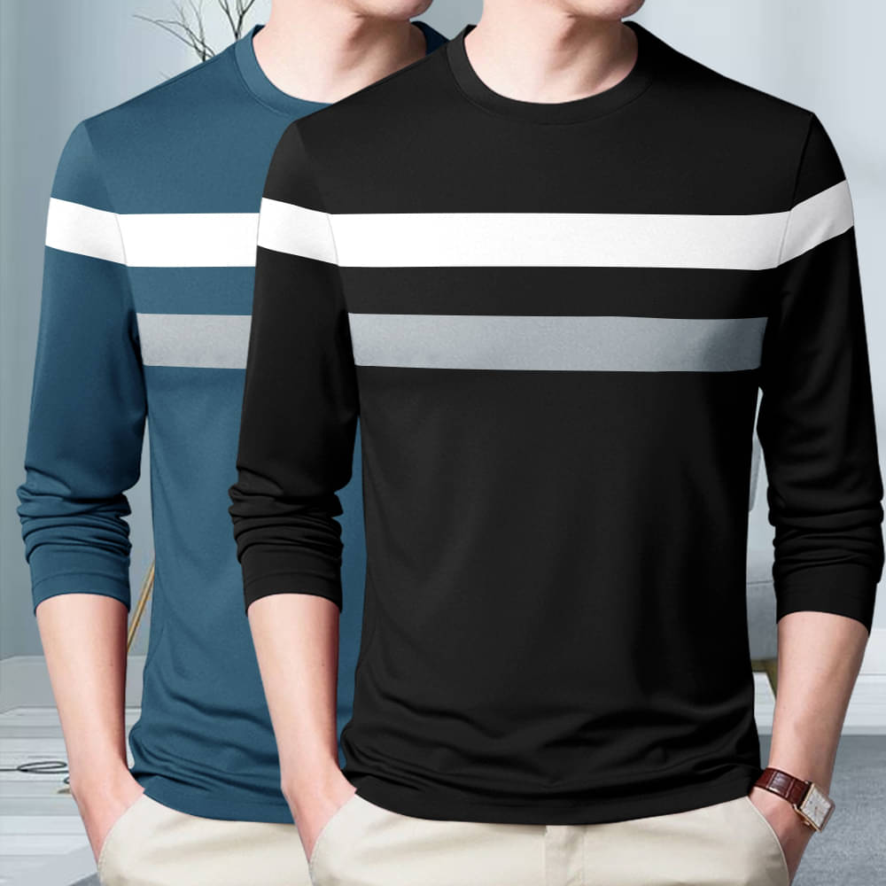 GARBLY Men Cotton Blend Regular Fit Colorblock T-Shirt ( Multicolor )     			GARBLY Men Cotton Blend Regular Fit Colorblock T-Shirt ( Multicolor )