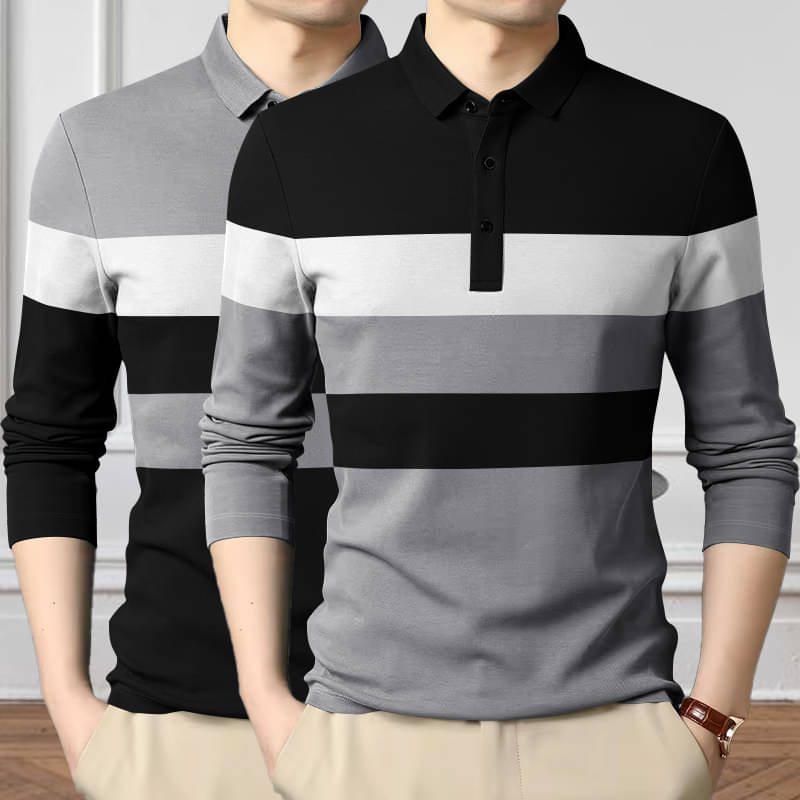     			GARBLY Men Cotton Blend Regular Fit Colorblock T-Shirt ( Multicolor2 )