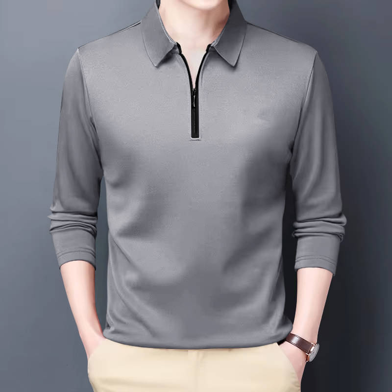     			GARBLY Men Cotton Blend Regular Fit Solid T-Shirt ( Grey )