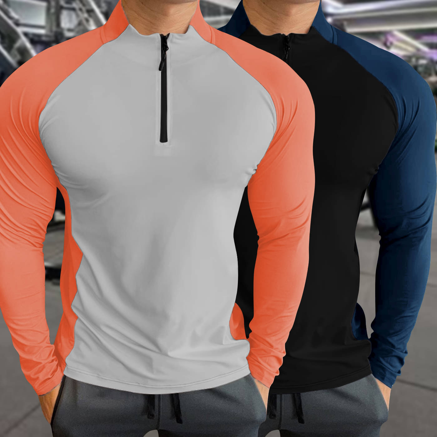 GARBLY Men Polyester Regular Fit Colorblock T-Shirt ( Multicolor1 ) GARBLY Men Polyester Regular Fit Colorblock T-Shirt ( Multicolor1 )