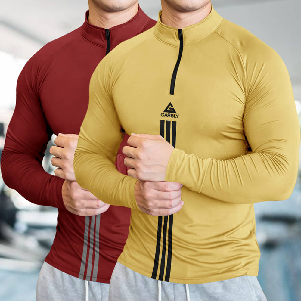 GARBLY Men Polyester Regular Fit Solid T-Shirt ( Red ) GARBLY Men Polyester Regular Fit Solid T-Shirt ( Red )